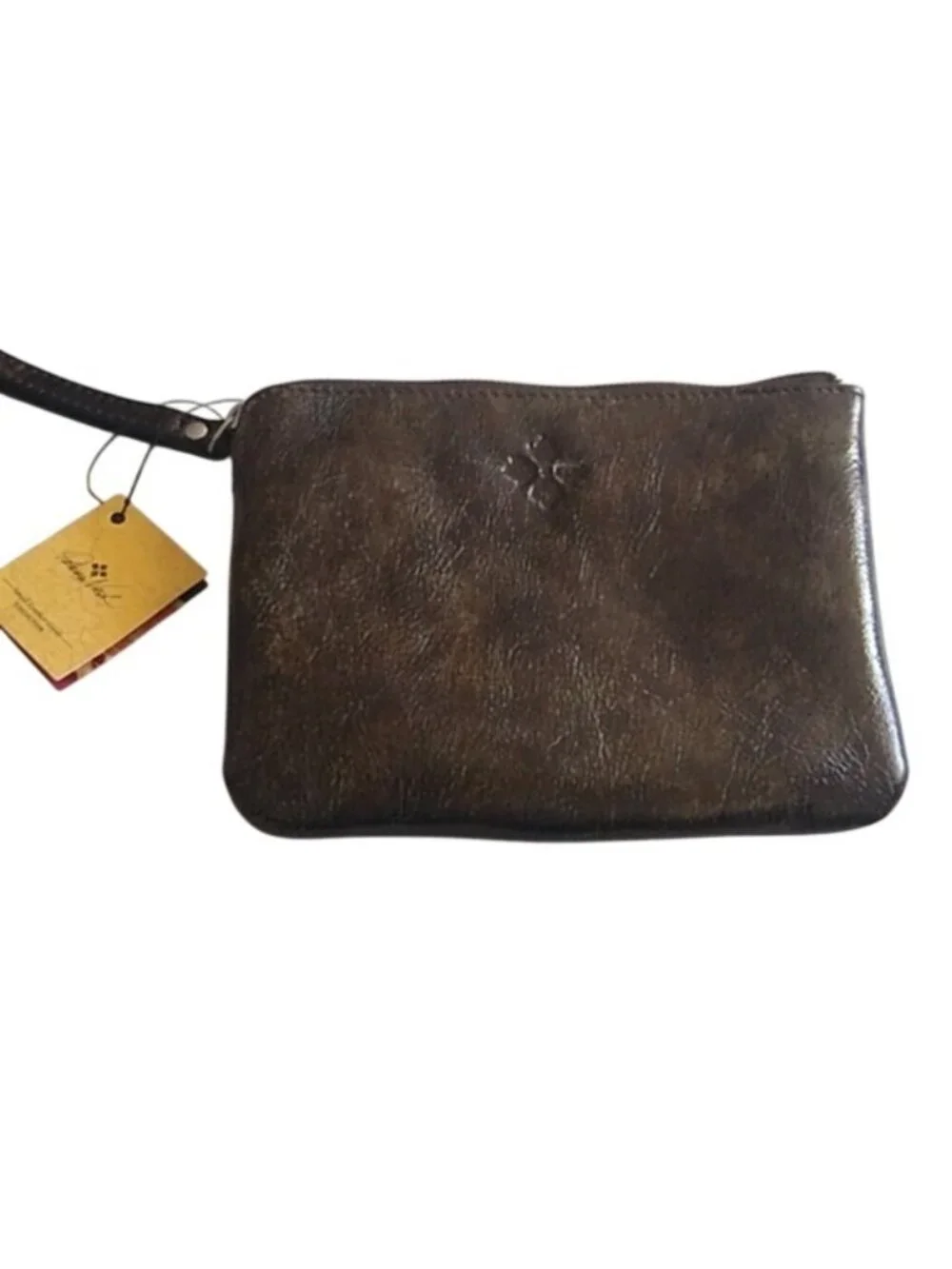 Patricia Nash P349133 Cassini Leather Tooled Turquoise Clutch Wristle…